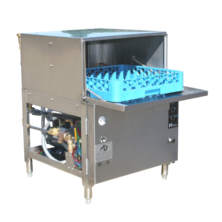 Undercounter Dish Machine ET-AF Pumped Drain & Heat with rack